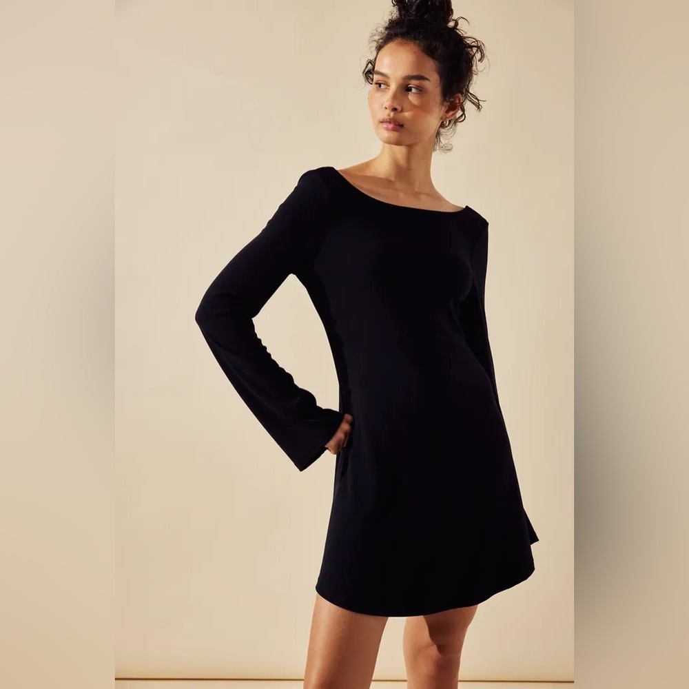Free People Rosalia Long Sleeve Low Back Mini